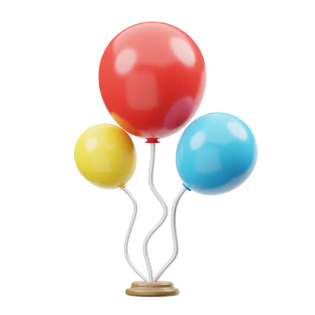 Party Balloons  3D Illustration