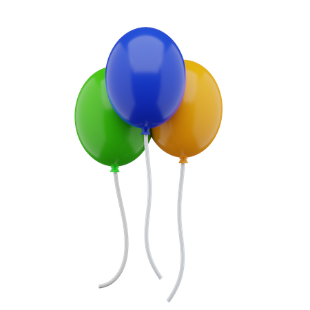 Party Balloons  3D Icon