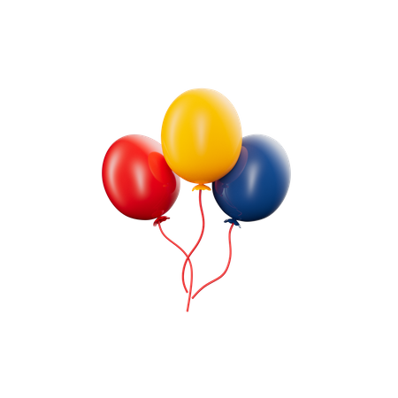 Party Balloons  3D Icon