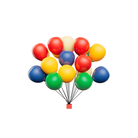 Party Balloons  3D Icon