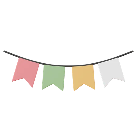 Party Garland  3D Icon