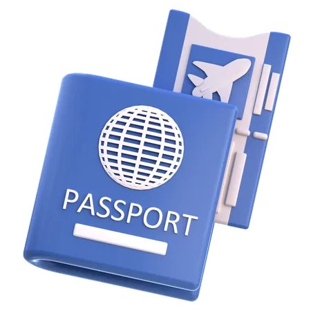 Passport  3D Icon