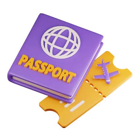 Passport  3D Icon