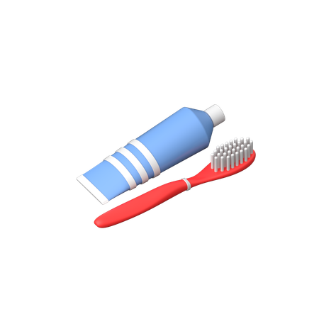 Paste and Brush  3D Icon