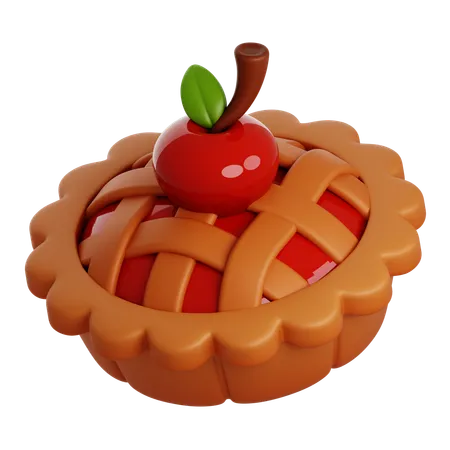 Pastel de cerezas  3D Icon