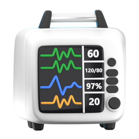 Patient Monitoring System  3D Icon