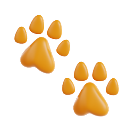 Pawprints  3D Icon