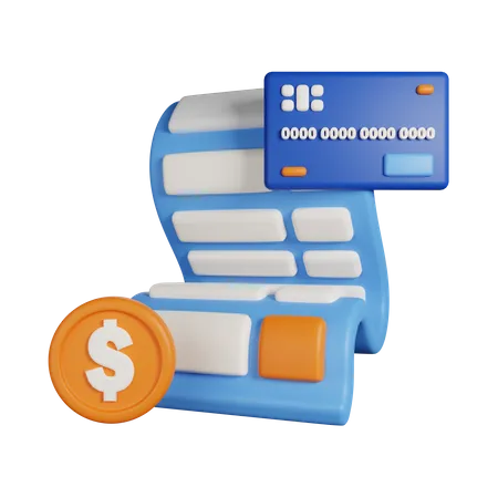 Payment Receip 3D Icon  3D Icon