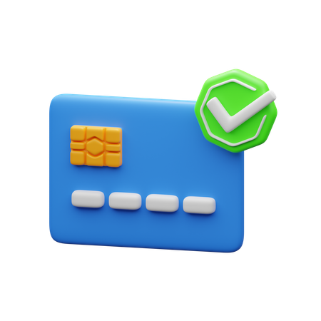 Payment verified  3D Icon