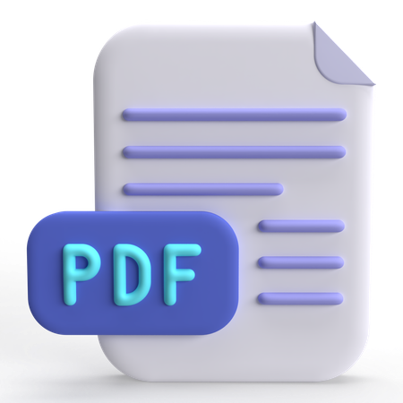 PDF  3D Icon