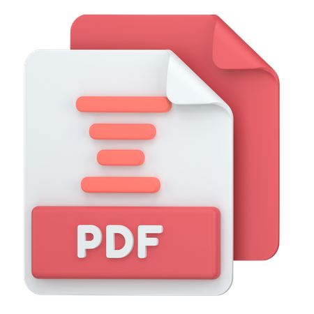 PDF  3D Icon