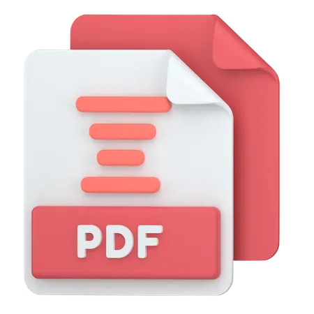 PDF  3D Icon