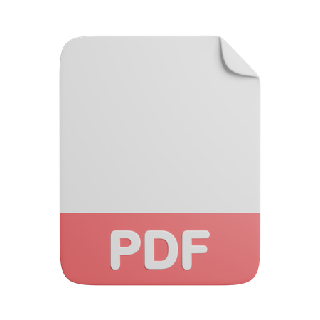 Pdf File  3D Icon