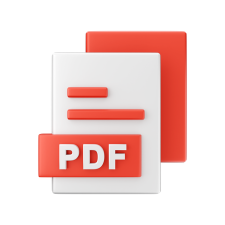 Pdf File  3D Illustration