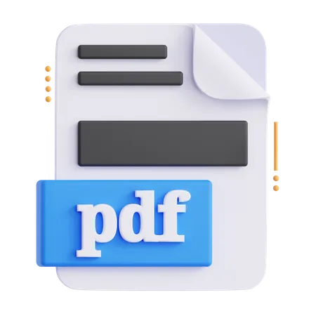 Pdf File  3D Icon