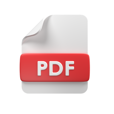 PDF File  3D Icon