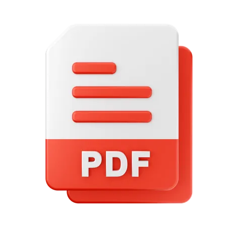 PDF File  3D Icon