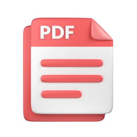 PDF File  3D Icon