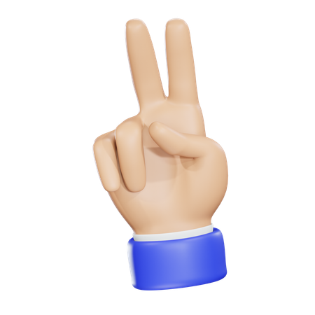 Peace Hand  3D Icon