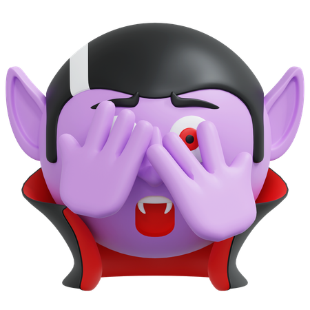 Peeking Eye Vampire  3D Icon