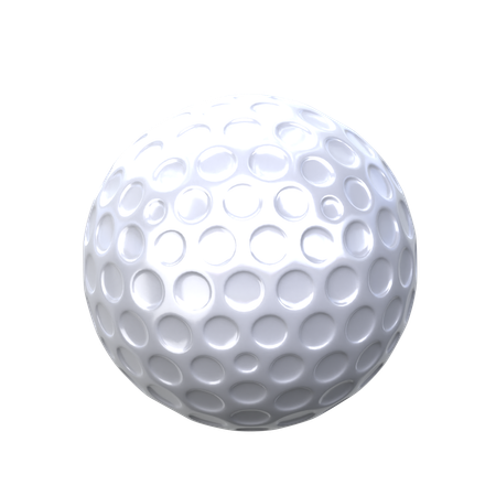 Pelota de golf  3D Icon