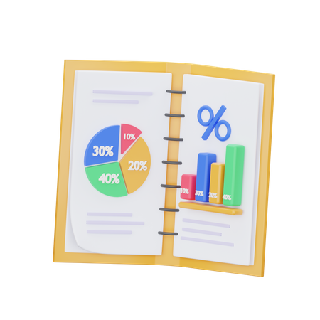 Percentage Analysis  3D Illustration