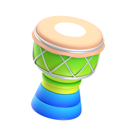 Percusión de tambor  3D Icon