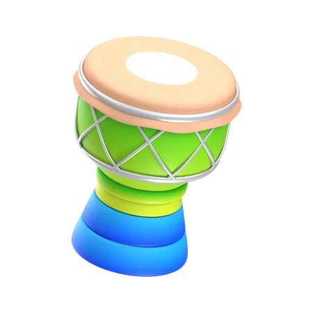 Percusión de tambor  3D Icon