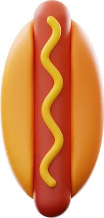 Hot dog  3D Icon