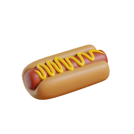 Hot dog  3D Icon