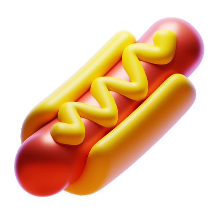 Hot dog  3D Icon