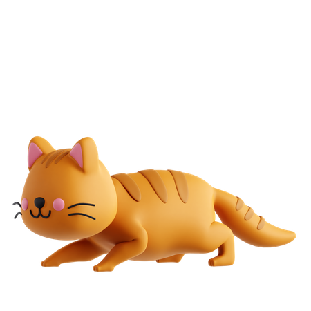 Perseguição de gato  3D Icon