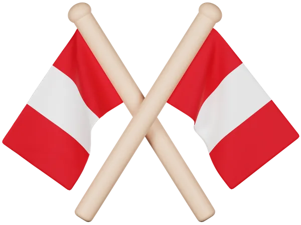 Peru Flag  3D Icon