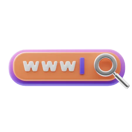 Pesquisa na web  3D Icon