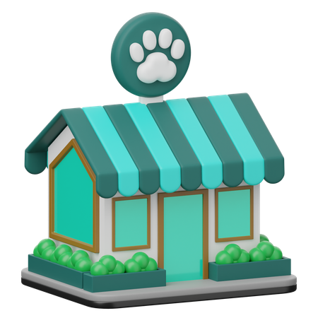 Loja de animais  3D Icon