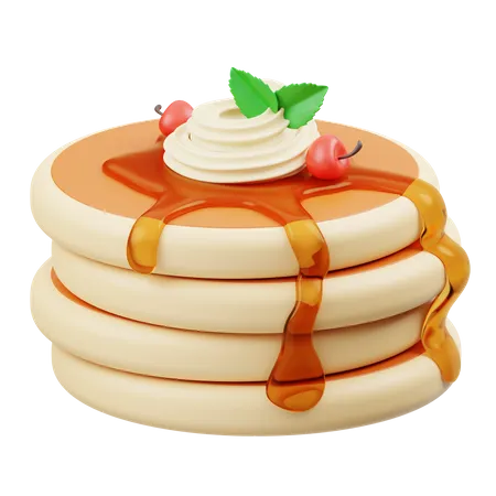 Pfannkuchen  3D Icon