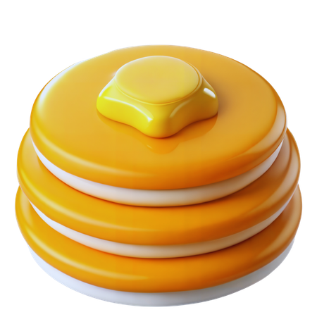 Pfannkuchen-Stapel  3D Icon