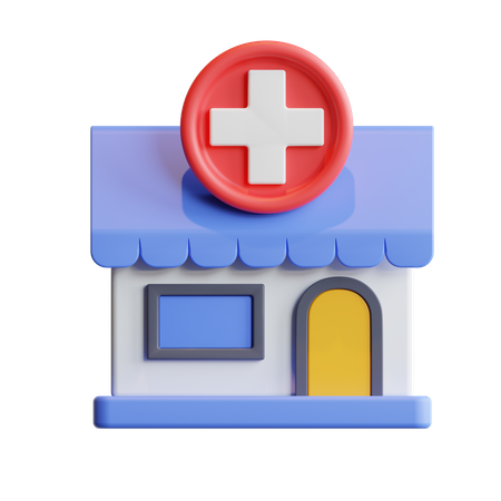 Pharmacy  3D Illustration