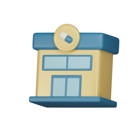 Pharmacy Shop  3D Icon