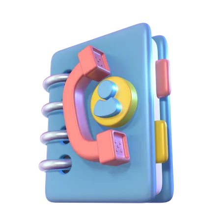 Phone Book  3D Icon