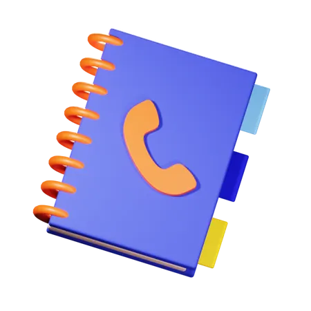 Phone Book  3D Icon