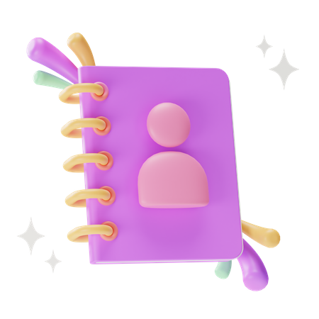 Phone Book  3D Icon