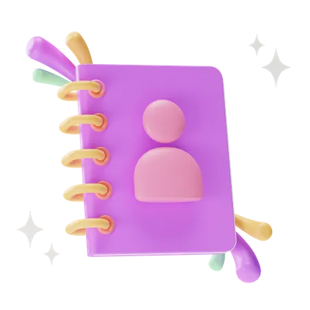 Phone Book  3D Icon