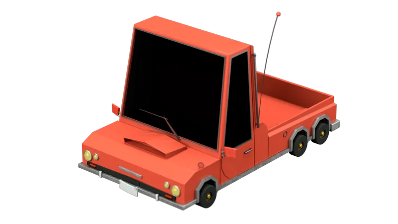 Pickup Truck  3D Illustration