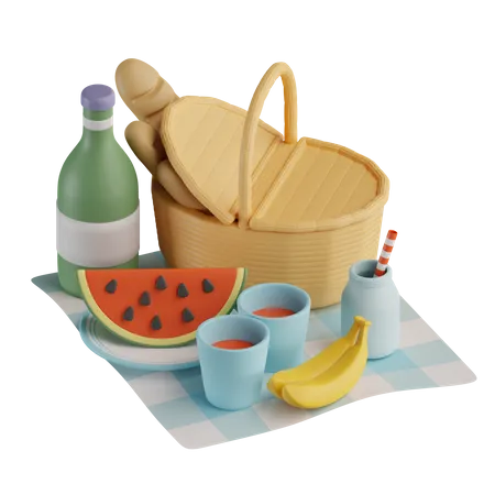 Picnic  3D Icon