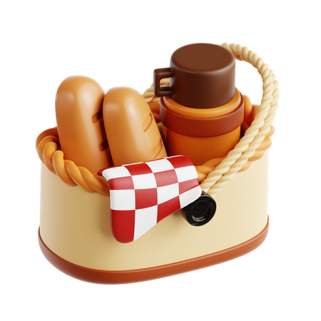 Picnic Basket  3D Icon