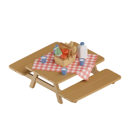 Picnic table  3D Icon