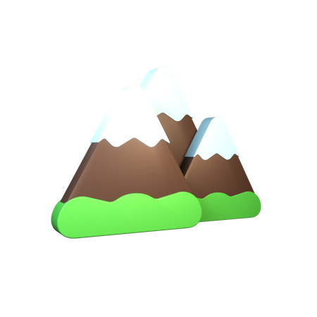 Pico de la montaña  3D Icon