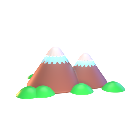 Pico de la montaña  3D Icon