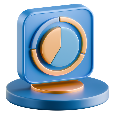 Pie Chart  3D Icon